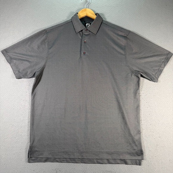 FootJoy Other - FootJoy Polo Shirt Mens Large‎ Gray Golf Sport Active Sportswear Lightweight